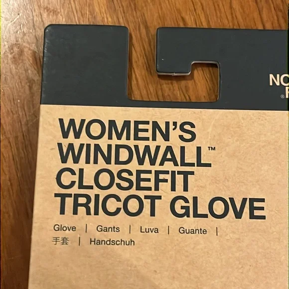 The North Face WindWall CloseFit Tricot Gloves grey new Women’s Size Medium - Picture 10 of 13